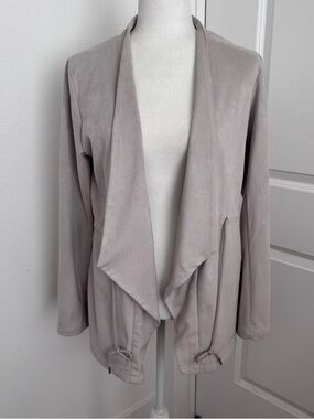 Thread & Supply cream/ beige long lined casual jacket